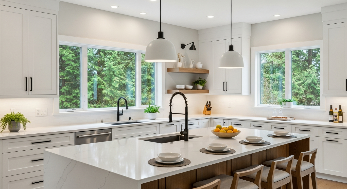 Beautifully remodeled modern kitchen